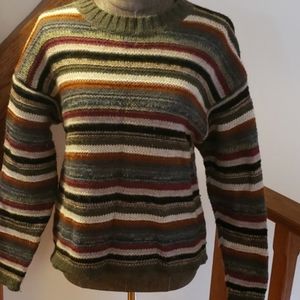 Shetland Wool Striped Sweater